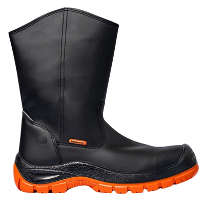 bota de seguridad industrial caña alta petrol negro