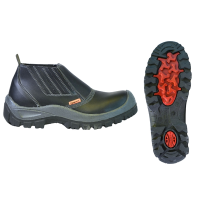 bota de seguridad industrial hunter rubber acorazadanegro