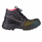 bota de seguridad industrial micropiel negro fucsia