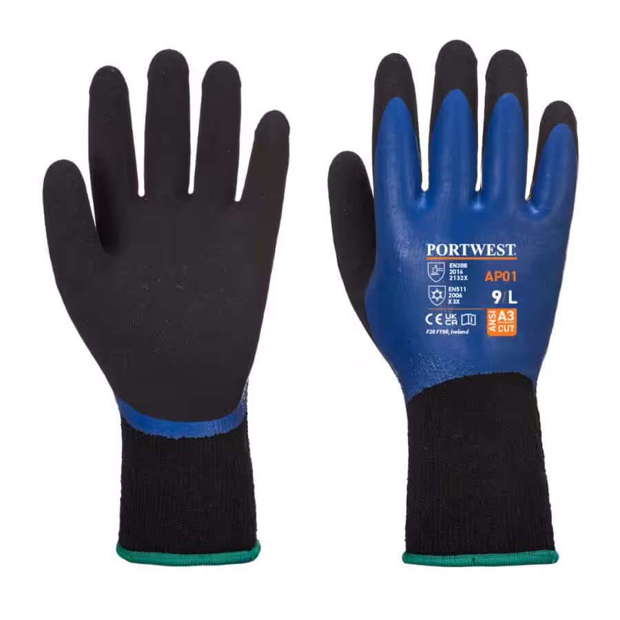 Guante Thermo ProAzul-Negro