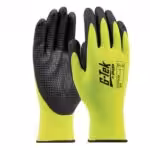 guantes g tek de nitrilo de alta visibilidad