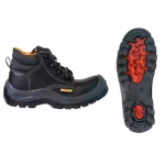 bota de seguridad industrial warrior rubber acorazado negro