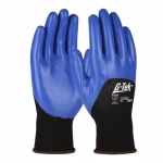 guante de nailon con nitrilo azul