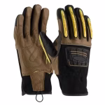 guantes de cuero con protecciÓn contra impacto dorsal