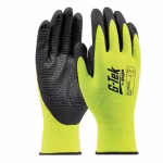 guantes g tek de nitrilo de alta visibilidad