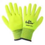 guantes aislantes térmicos alta visibilidad con palma recubierta y dorso en tres cuartos